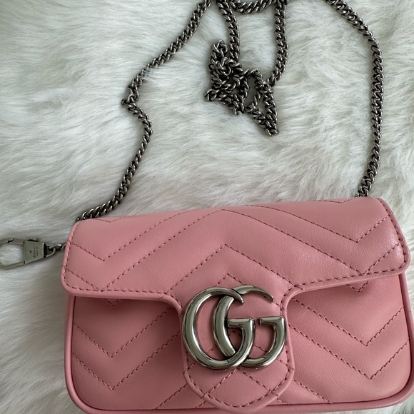 GUCCI pink super mini bag - Picture 7 of 12